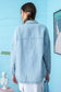 blu pepper light wash denim shirt jacket