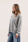 grey mineral loose fit tunic top