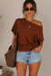 rust short sleeve top