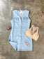 Light Wash Sleeveless Denim Dress