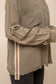 olive green mineral wash button down shirt