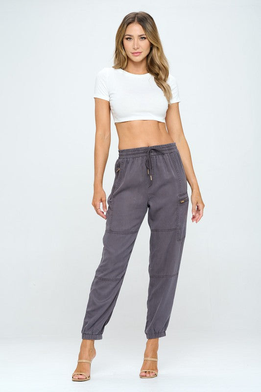 grey joggers cargo pants