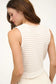 blu pepper cream sleeveless striped top