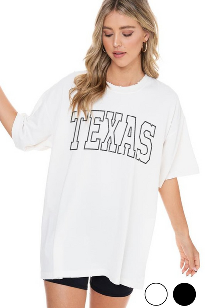 Oversized Texas Graphic T-Shirt