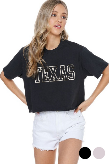 Mid-Length Texas Puff Graphic T-Shirt