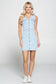 button front denim dress