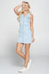 light wash sleeveless denim dress