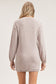 pink long sleeve casual dress