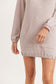 pink sweatshirt casual dress