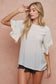 Ivory Ruffle Sleeve Top