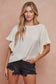 Ivory Ruffle Sleeve Top