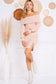 Khaki Off The Shoulder Sweater Dress