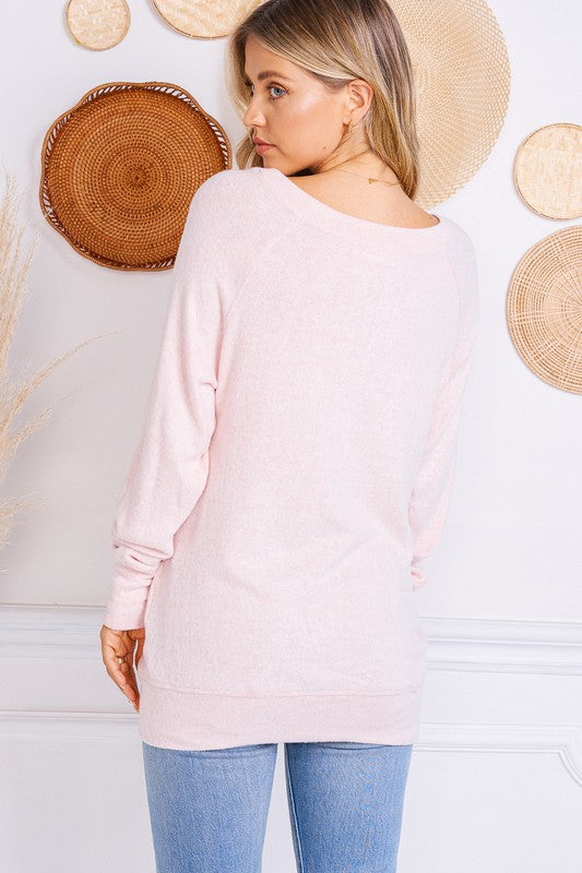 pink long sleeve leggings tunic