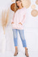 pink pocket long sleeve tunic top