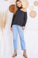 Black Open Shoulder Top