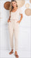 Cream Everyday Pocket Jumpsuit