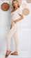 Cream Everyday Pocket Jumpsuit