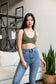 Olive Lace Trimmed Bralette