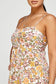 Orange and Pink Floral Tie Back Dress
