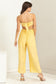 Yellow Cut-Out Jumpsuit