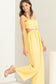 Yellow Cut-Out Jumpsuit