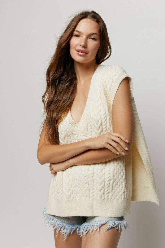 Ivory Sweater Vest