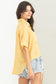 Yellow Boxy Button Up Top