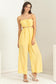 Yellow Cut-Out Jumpsuit