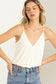 Cream Wrap Front Top